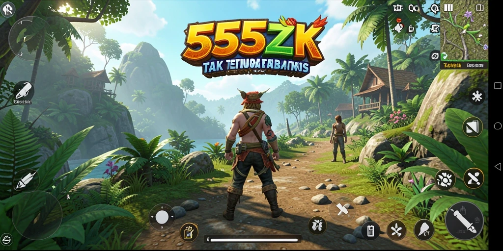 Gameplay memukau dalam dunia Open World di 555ZK.