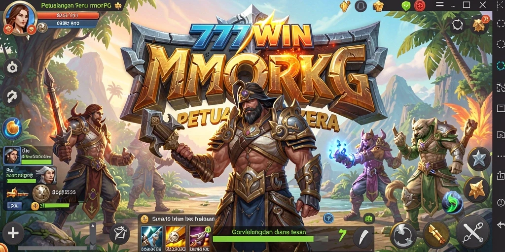 Tangkapan layar gameplay 777WIN menunjukkan petualangan seru dalam dunia MMORPG.