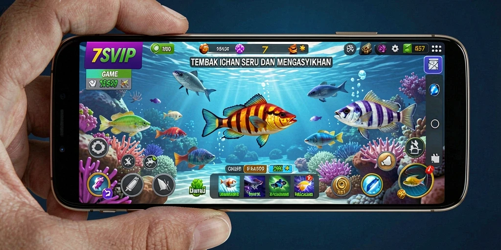 Gameplay seru Tembak Ikan di 7SVIP yang penuh warna.