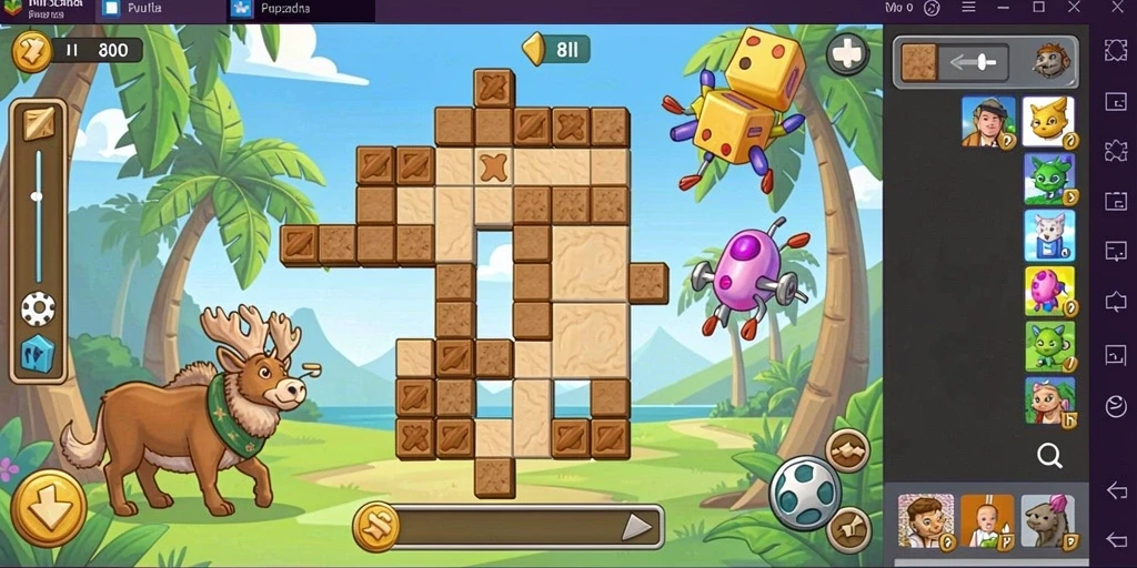 Gameplay menantang dan menarik pada permainan Puzzle 8II.