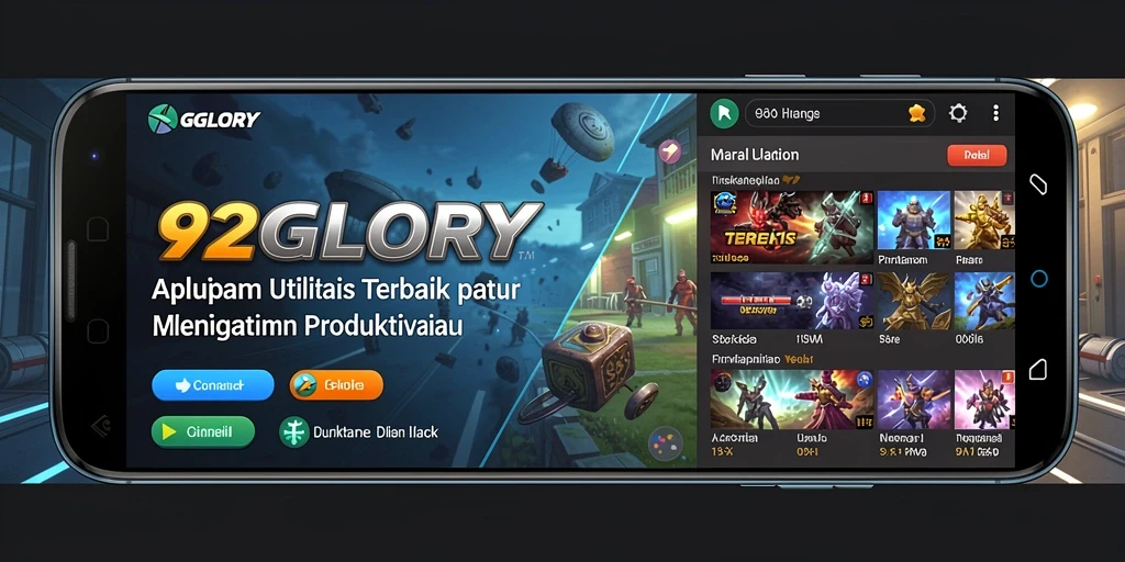 Screenshot utama 92GLORY menampilkan fitur pengelolaan tugas yang efektif.