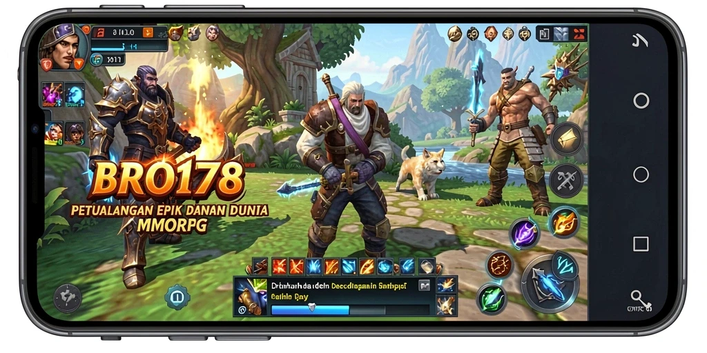 Tangkapan layar menampilkan aksi seru dalam permainan MMORPG.