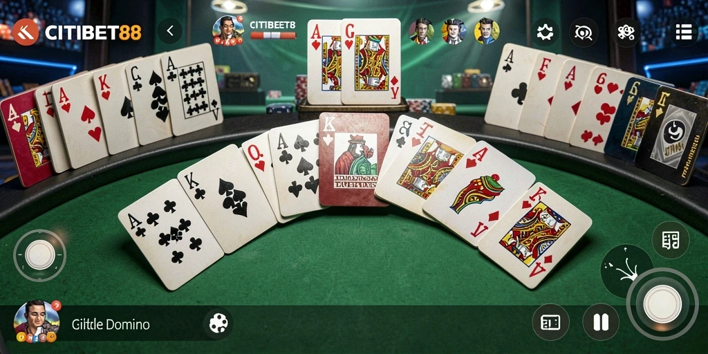 Tampilan menarik dari gameplay Domino di CITIBET88.