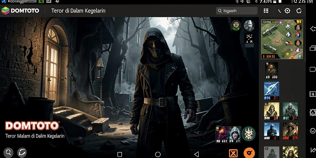 Screenshot menakutkan dari gameplay DOMTOTO yang penuh ketegangan.