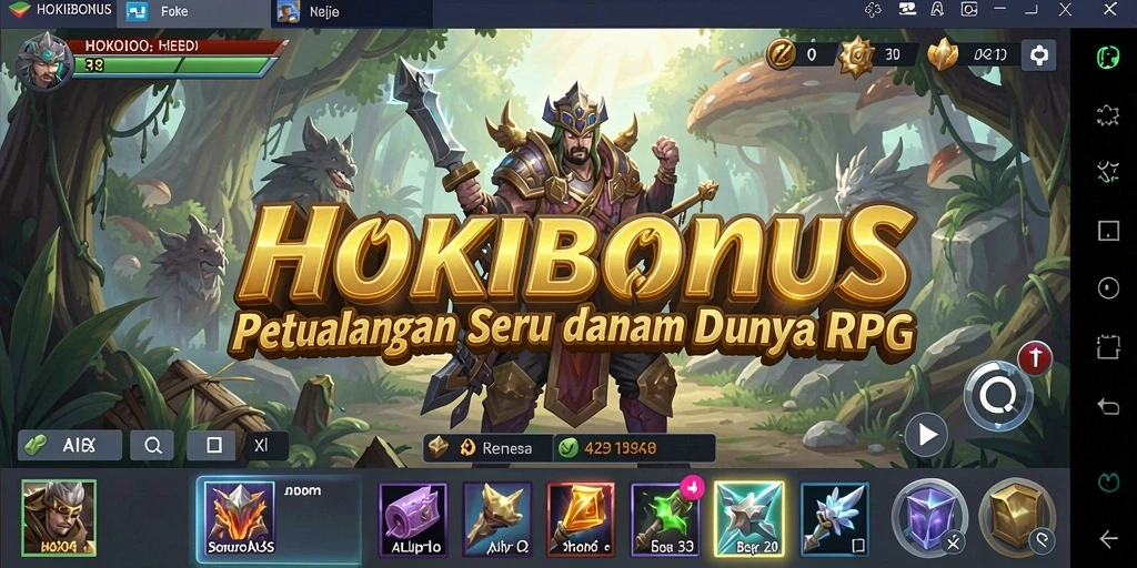 Tampilan gameplay HOKIBONUS yang menakjubkan dan penuh aksi.
