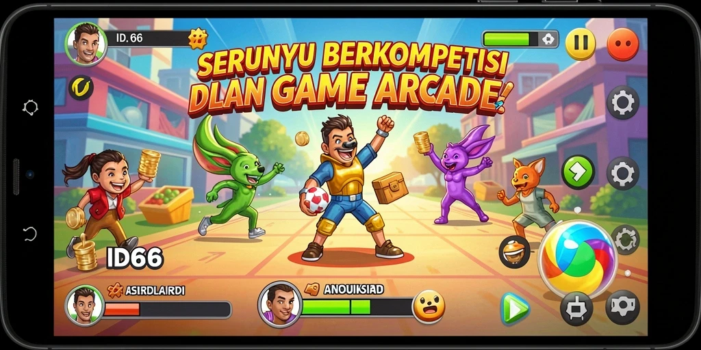 Tampilan seru dan menegangkan saat bermain ID66.