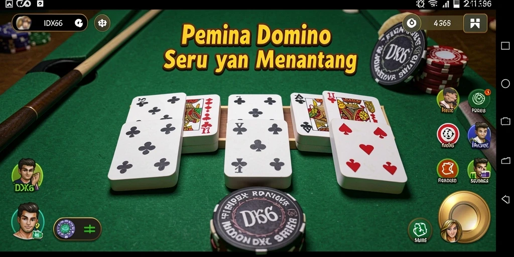Gameplay seru IDX66 dengan visual menakjubkan domino.
