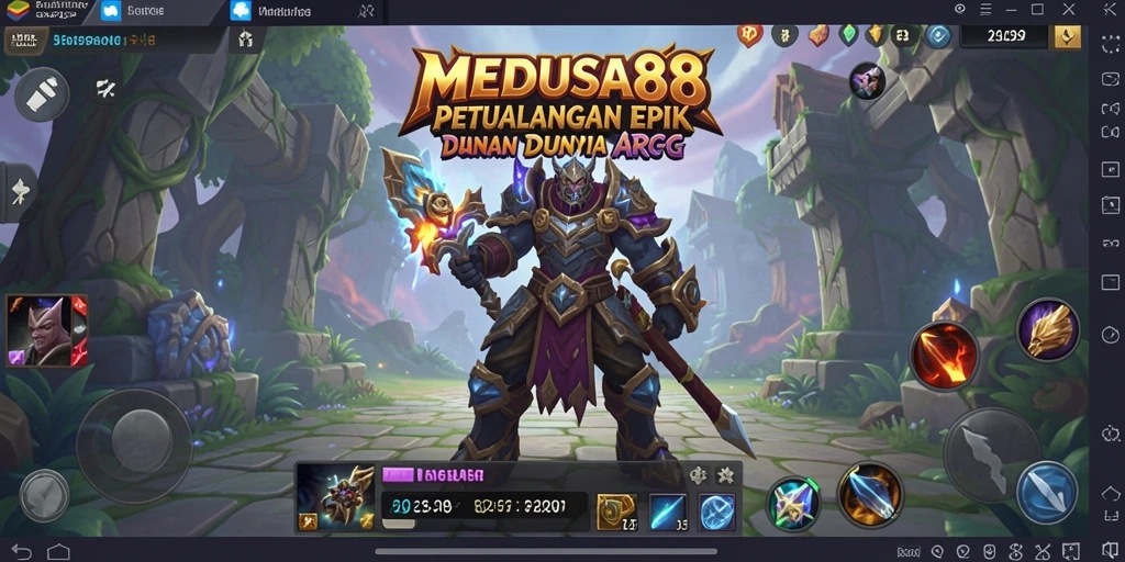 Gameplay seru dengan pertarungan epik dalam dunia fantasi.