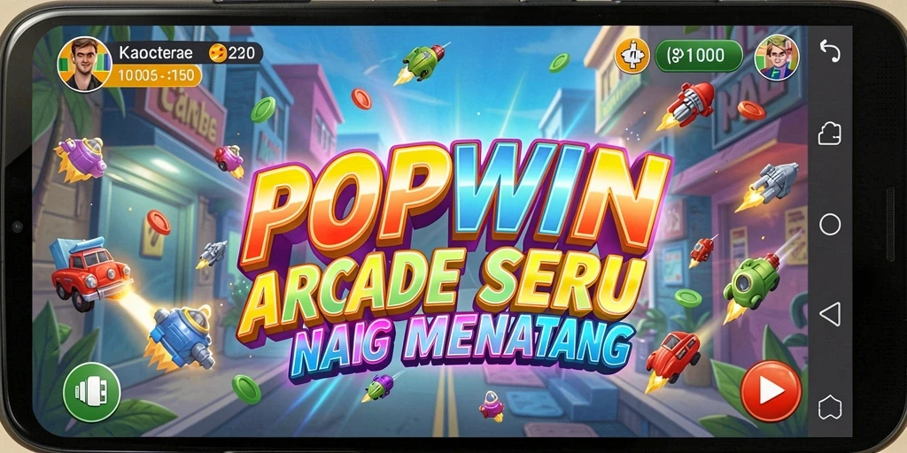 Tampilan gameplay seru dan penuh aksi di POPWIN.