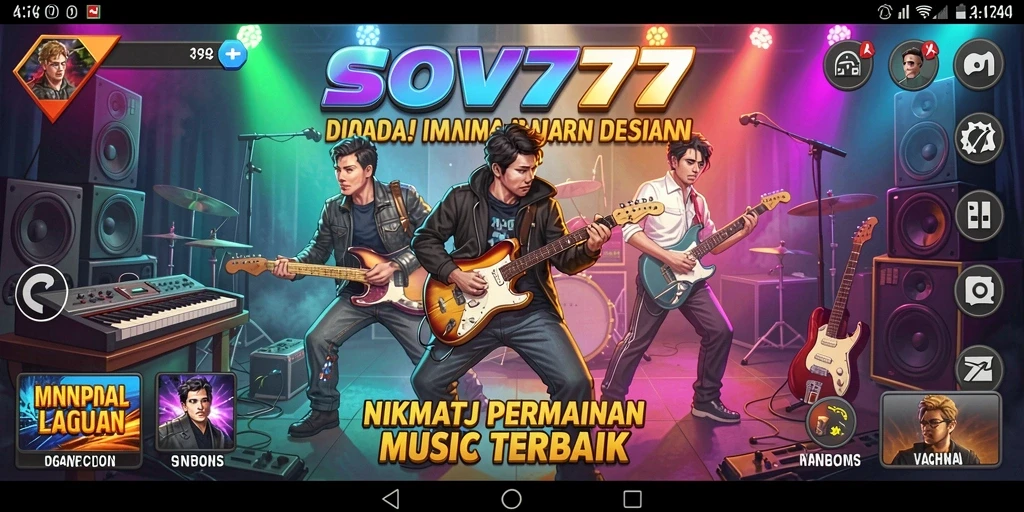 Tampilan gameplay menarik dengan musik yang dinamis dan grafis memukau.