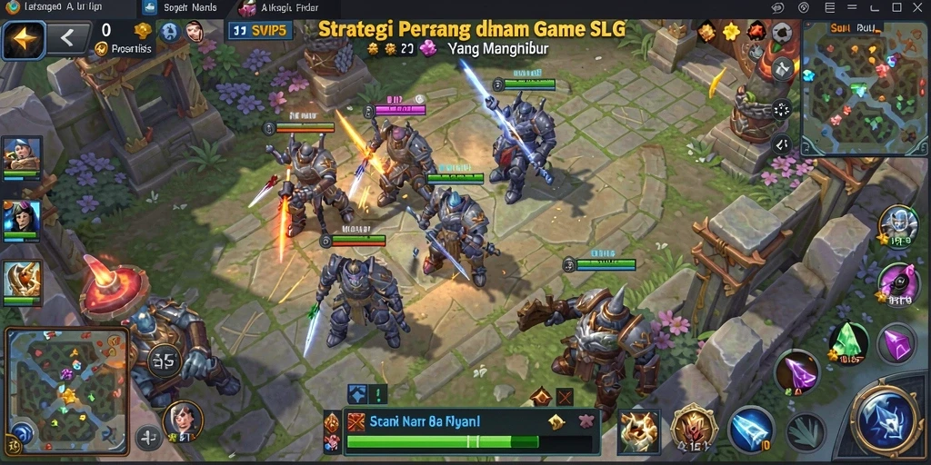 Tangkapan layar gameplay SVIP5 menampilkan pertempuran epik dan strategi kompleks.