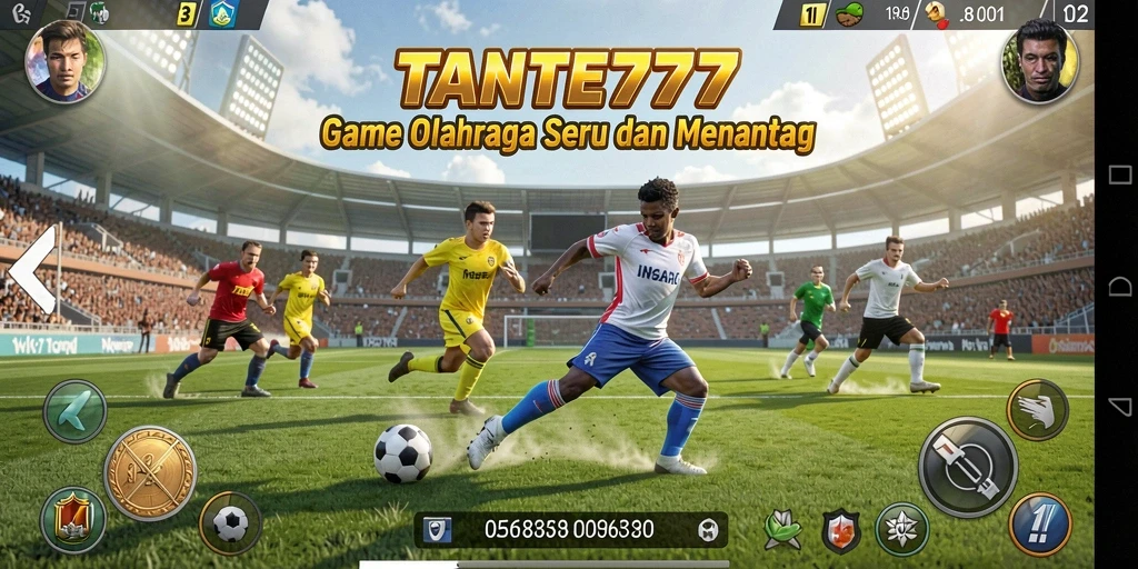 Gameplay seru dan interaktif di TANTE777 saat bertanding.