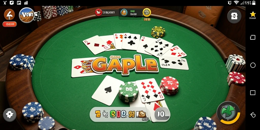 Tampilan menarik dari gameplay Gaple di VC5 yang seru.